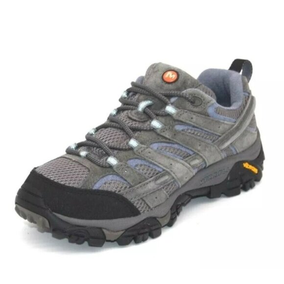 MERRELL MOAB 2 VENTILATOR J06016 GREY/BLUE/BLACK WOMEN 5.5 HIKING Trail SHOE - Picture 1 of 12